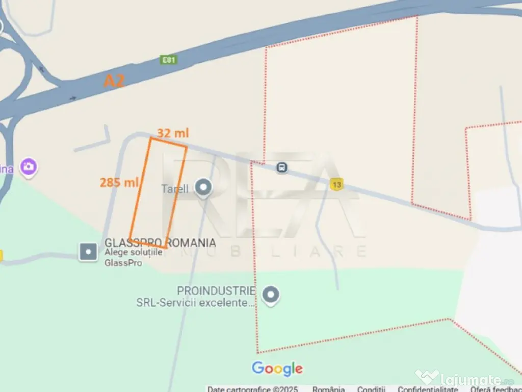 Teren 9.000 mp Centura Iesire spre A2 