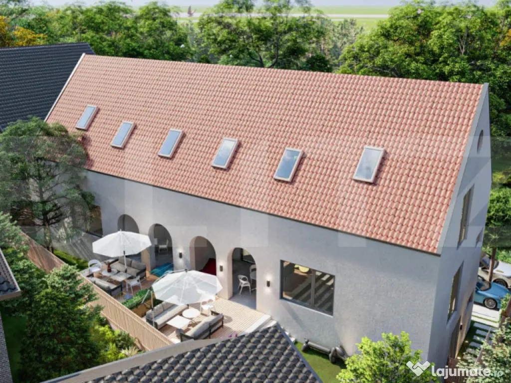 Casa tip duplex la 10min de centru! 3 nivele, teren 280mp