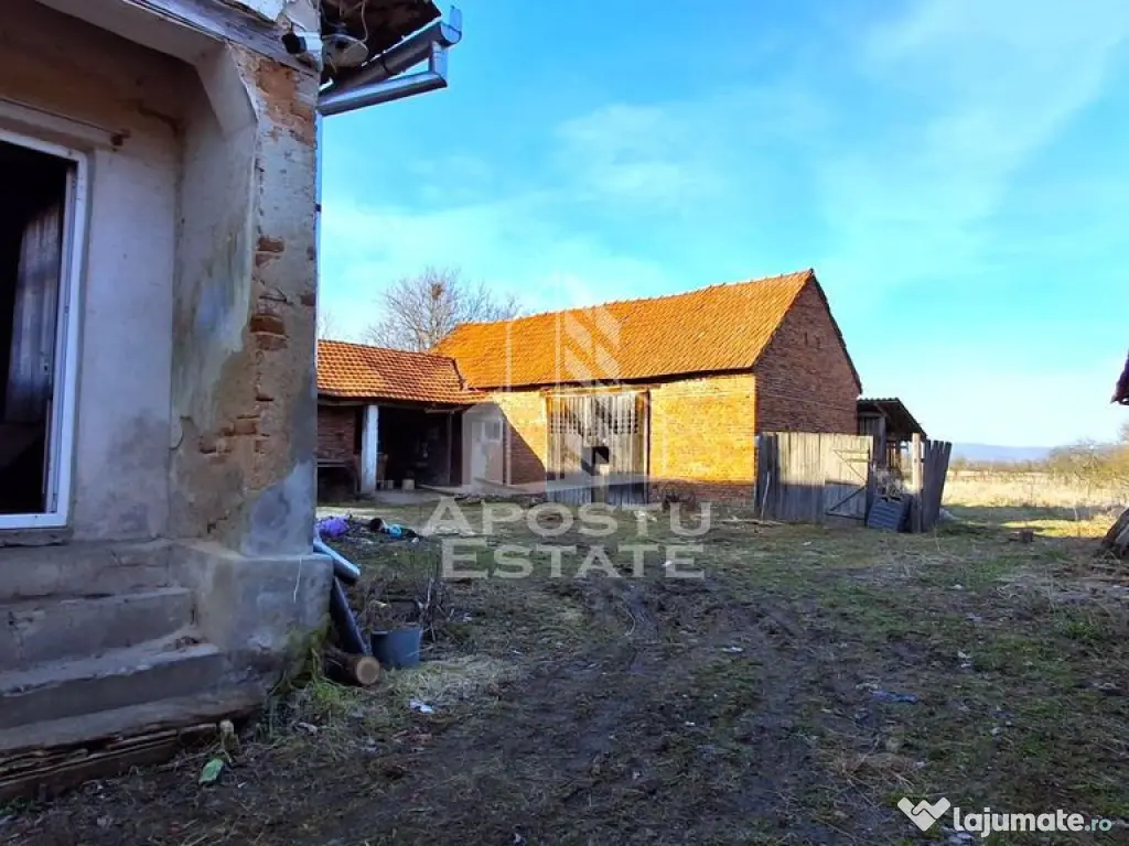Casa de caramida in Tela si Teren Generos de 4320 mp 