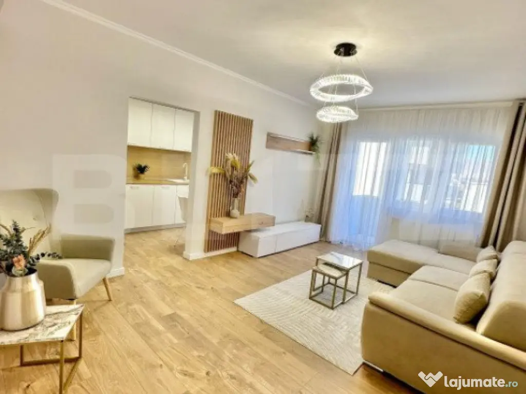 Apartament de lux, 2 camere, 55 mp, parcare, etaj intemediar