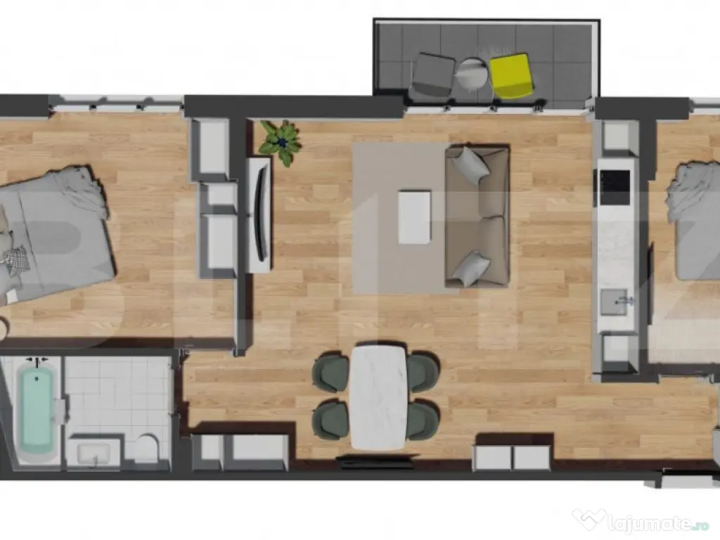 3 Camere | 2 Bai | TVA Inclus | Zona Vivo