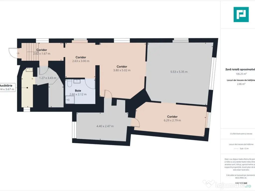 Apartament cu 3 camere, zona ultracentrală 