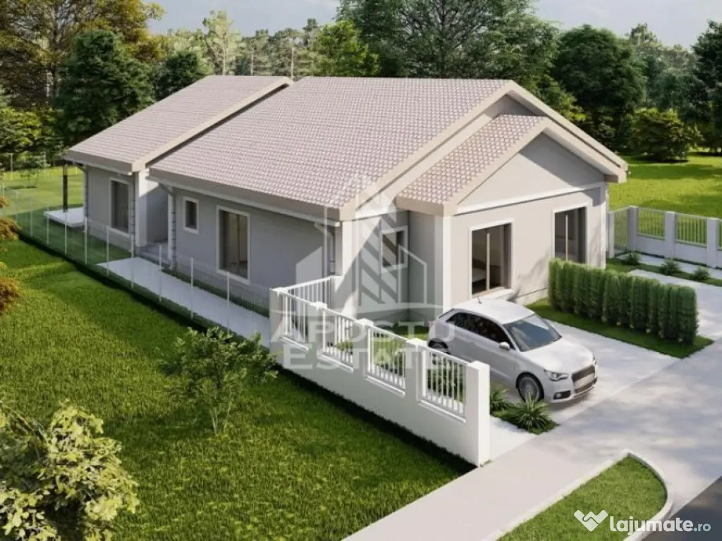 Duplex cu 3 camere si 2 bai, teren 391 mp, Mosnita noua