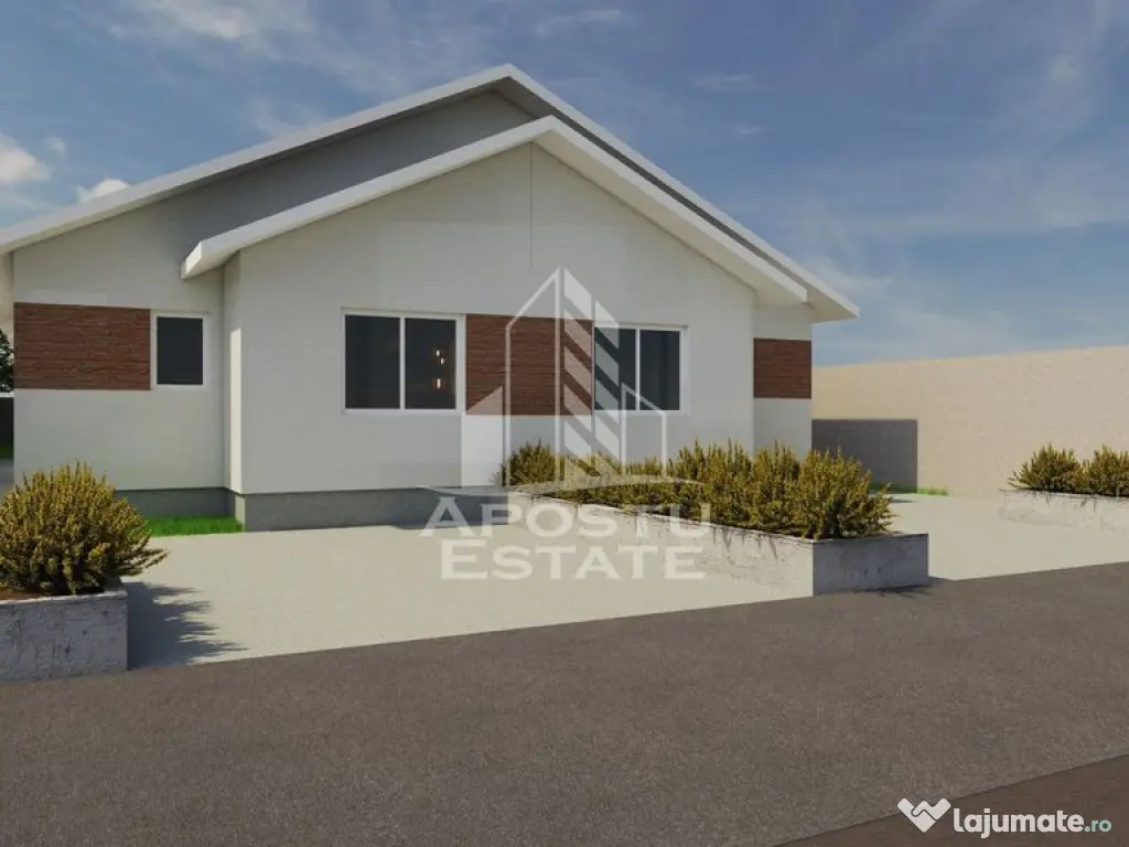 Duplex cu 3 camere si 2 bai, teren 391 mp, Mosnita noua