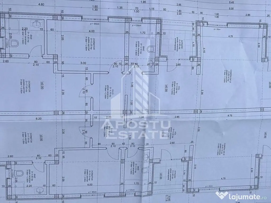 Duplex cu 3 camere si 2 bai, teren 391 mp, Mosnita noua