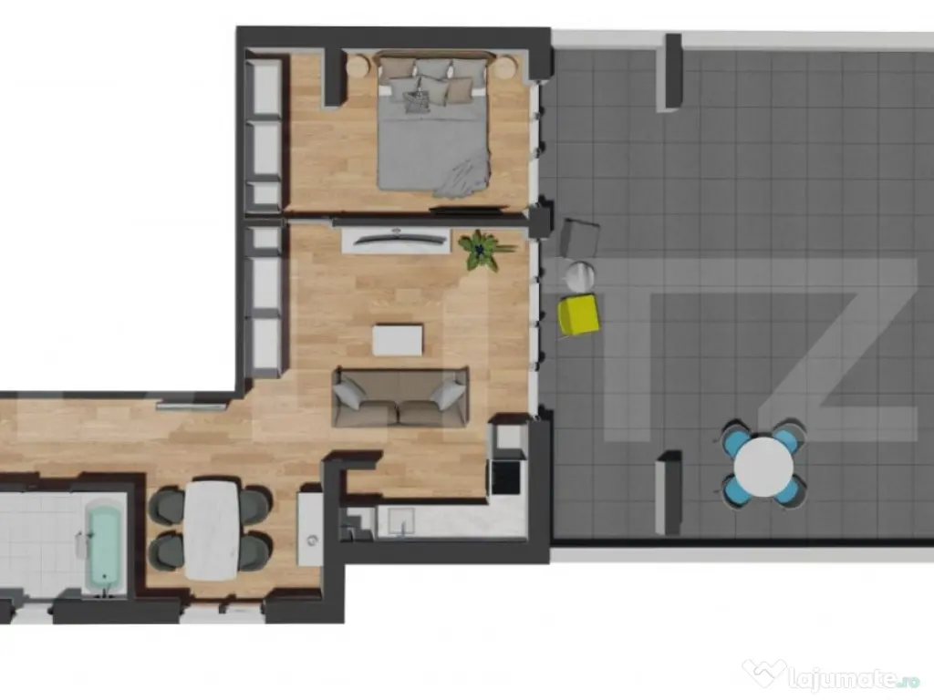 OPORTUNITATE | COMISION 0 | 2 Camere | Terasa 60 mp | Zona V