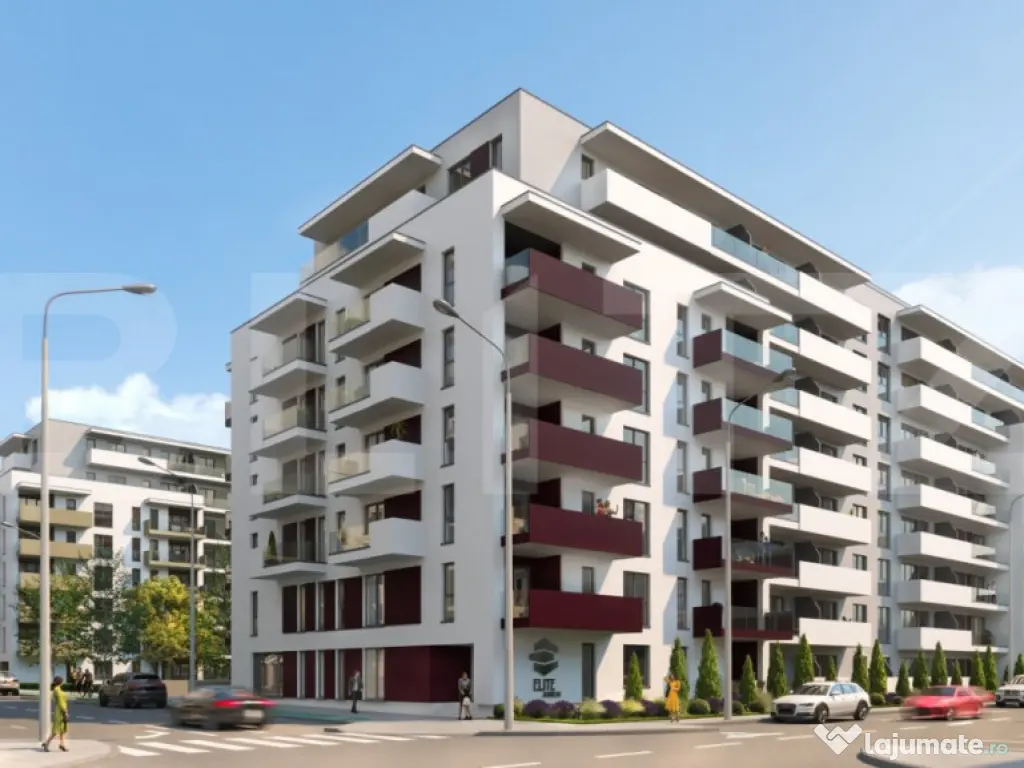 Apartament cu 2 camere, 53 mp, Ansamblu Rezidential, zona RI