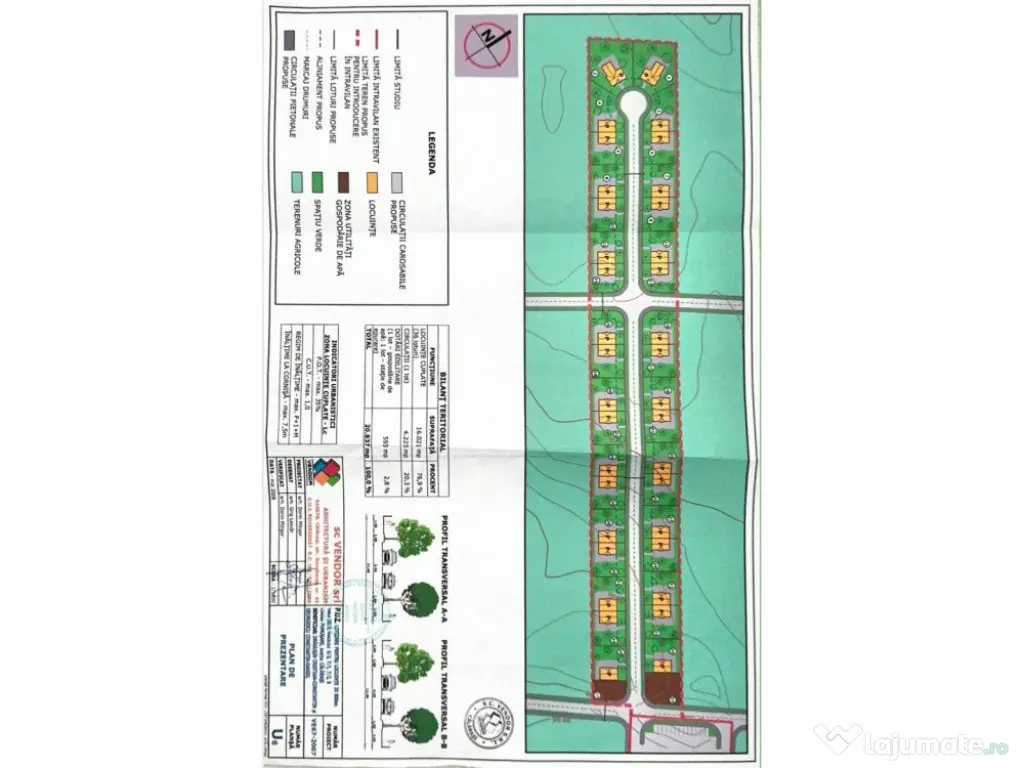 Teren intravilan 540 mp cu PUZ aprobat, ideal casă P 1E M,