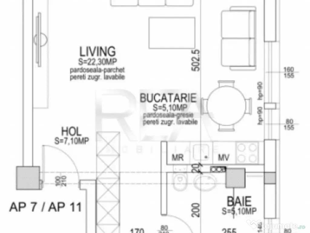 UP Boutique - Pipera Voluntari - APARTAMENT 2 CAMERE finisaj 