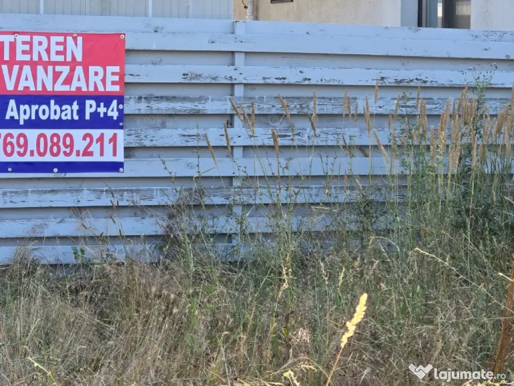 Teren 600 mp deschidere d24 Puz p+4 aprobat 