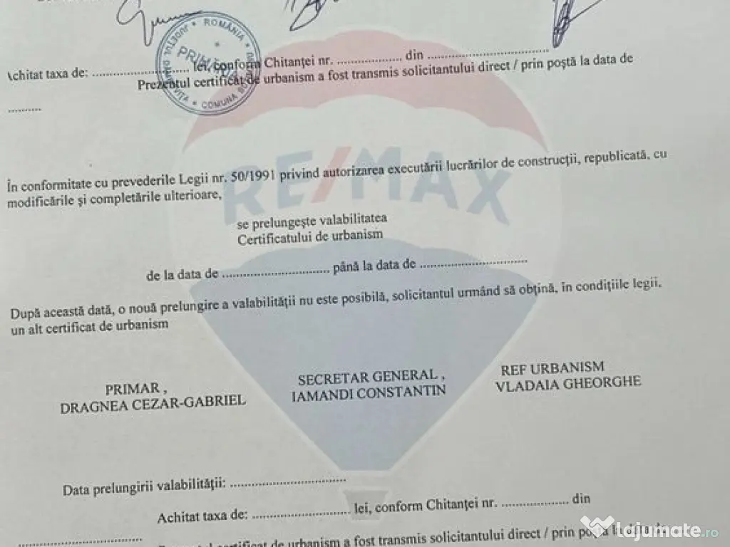 Vanzare teren intravilan Butimanu / sat Barbuceanu, judet...