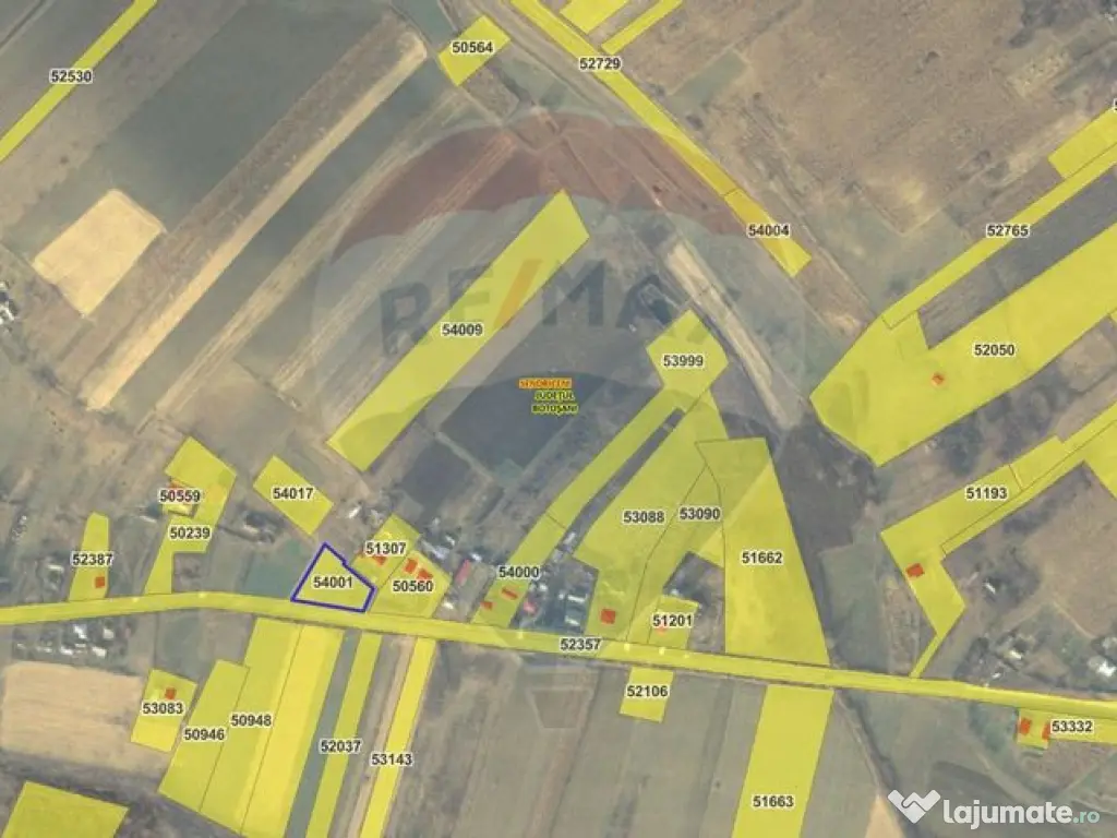 Teren intravilan 2,036mp Pădureni-Șendriceni, Botoșani 