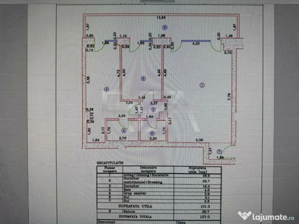 3 camere | Loc de parcare | Cortina 126\Erou Iancu Nicolae\V 