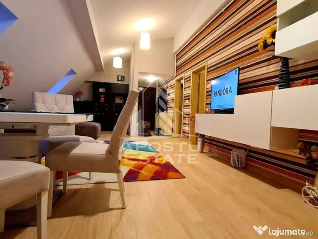 Apartament tip penthouse cu 3 camere, 2 bai, zona Toronta...