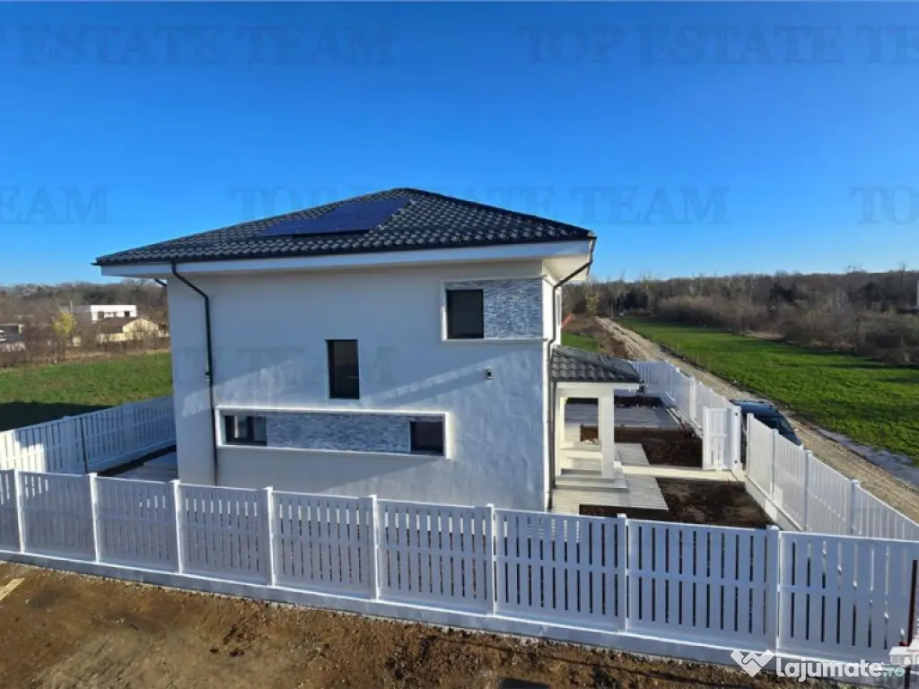 Vila de lux, independenta energetic, 255mp, 650mp teren, lan