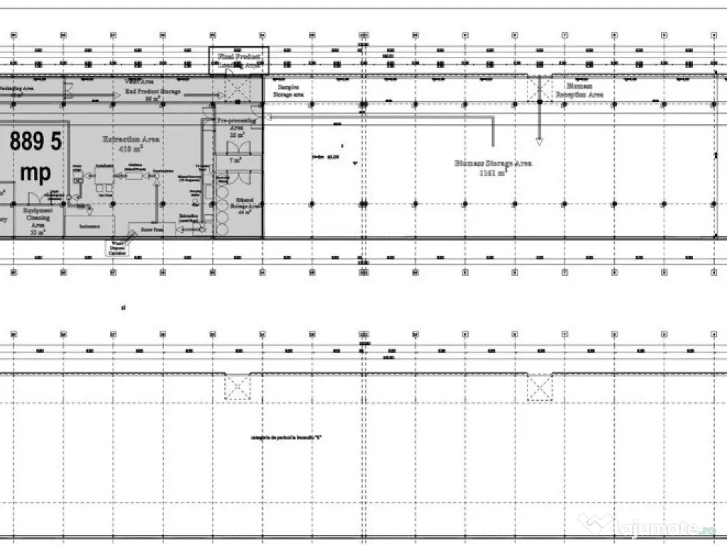 Hala 1000mp de inchiriat in Miroslava
