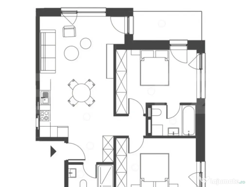 Comision 0 ! Somesului 15, Apartament 3 camere, Semicentral,