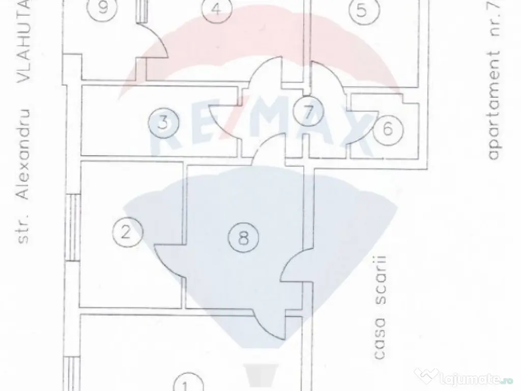 Apartament cu 3 camere str. Alexandru Vlahuta 