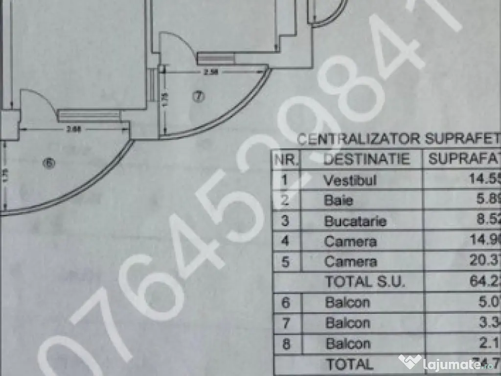 Apt. 2cam. Alba Iulia-Decebal,Bd. Unirii, 1.5km Piata Unirii, bl. 1997 