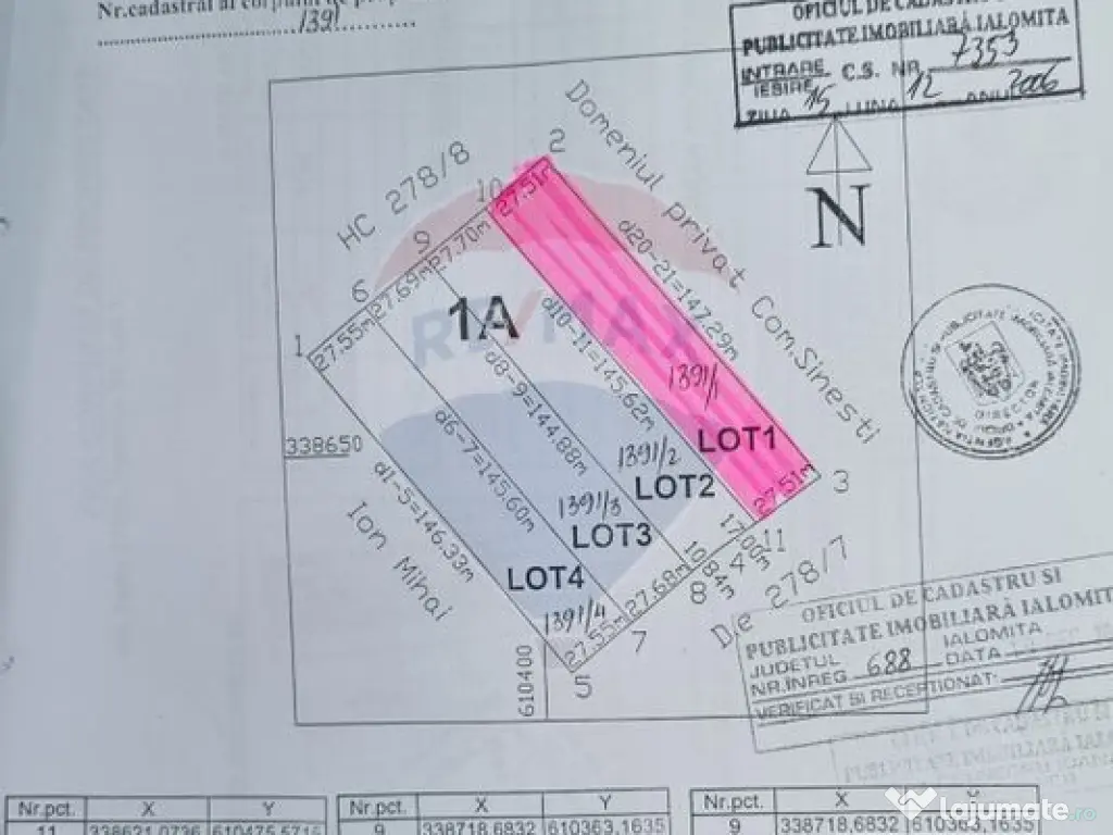 Teren 16.083 mp de vânzare – Sinești, sat Lilieci, Sl... 