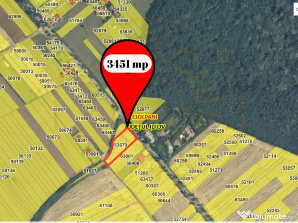 Teren de vanzare intravilan – Ciolpani, zona Izvorani, com 