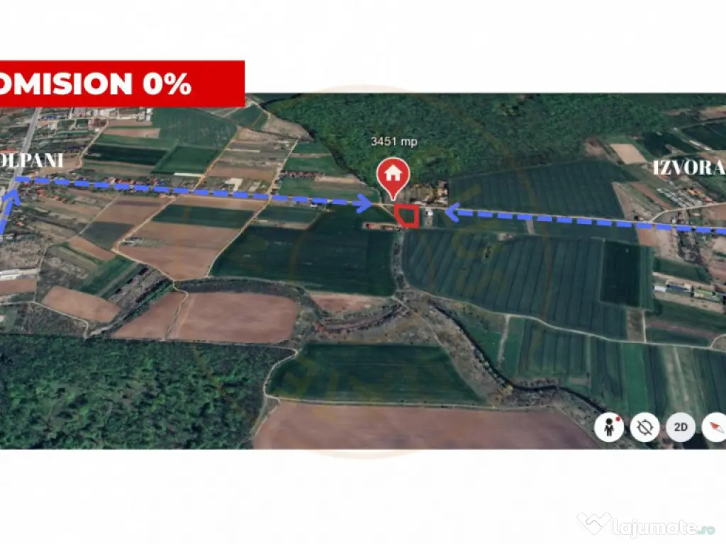 Teren pentru constructie casa cu utilitati – Ciolpani, zon 