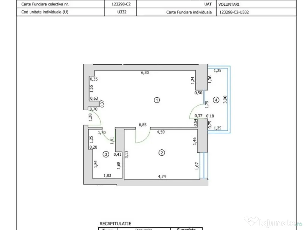 Cortina North mobilat/utilat LUX la cheie etaj 4 