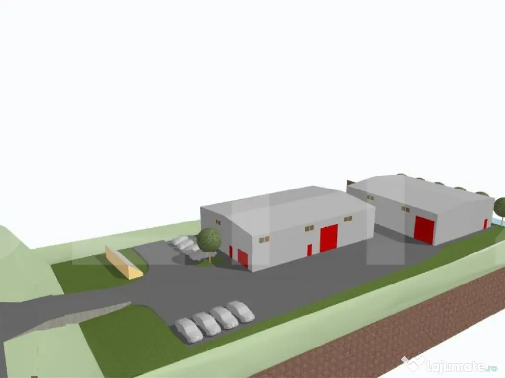 Doua hale industriale 900 utili,teren de 2800mp, Centurii V