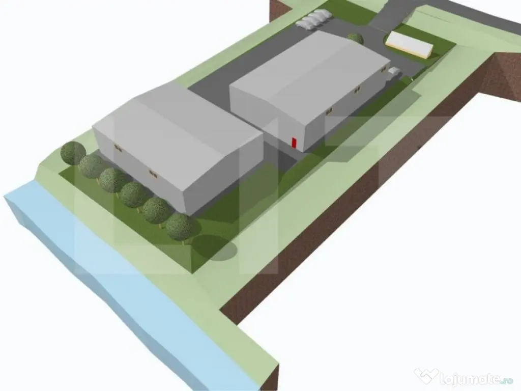 Doua hale industriale 900 utili,teren de 2800mp, Centurii V