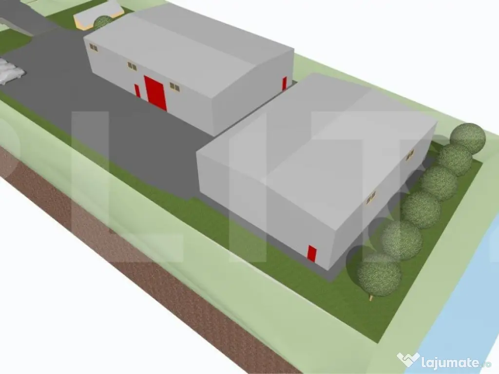 Doua hale industriale 900 utili,teren de 2800mp, Centurii V