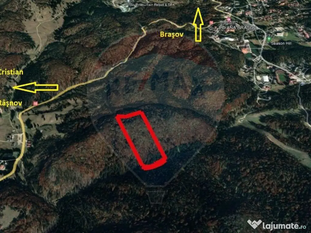 Teren intravilan, 56000 mp, Poiana Braşov 