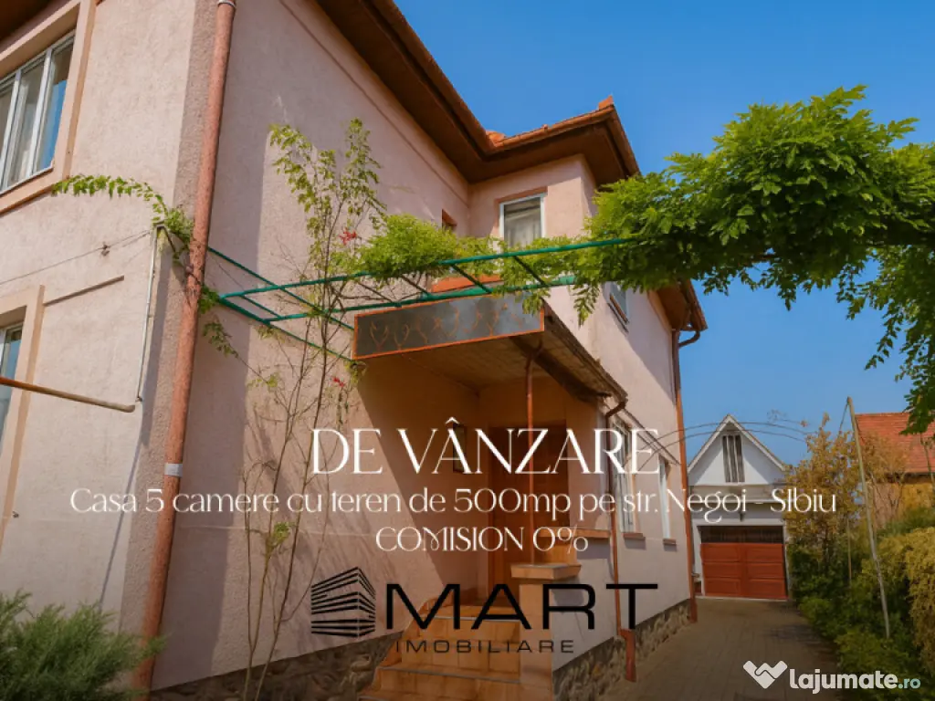 Casa 5 camere + 500mp teren str. Negoi 