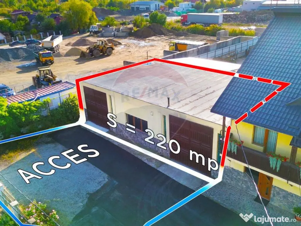 Spațiu industrial / 220mp i 5m de închiriat front strad...