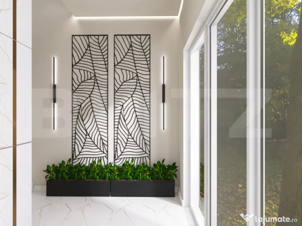 Apartament nou modern, 2 camere, centrala pe gaz si panouri