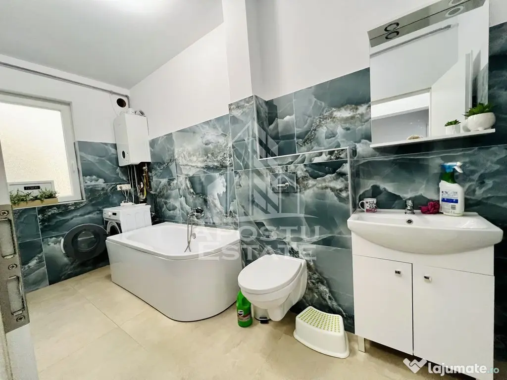 Apartament cu trei camere , decomandat , cu terasa ,in Giroc 
