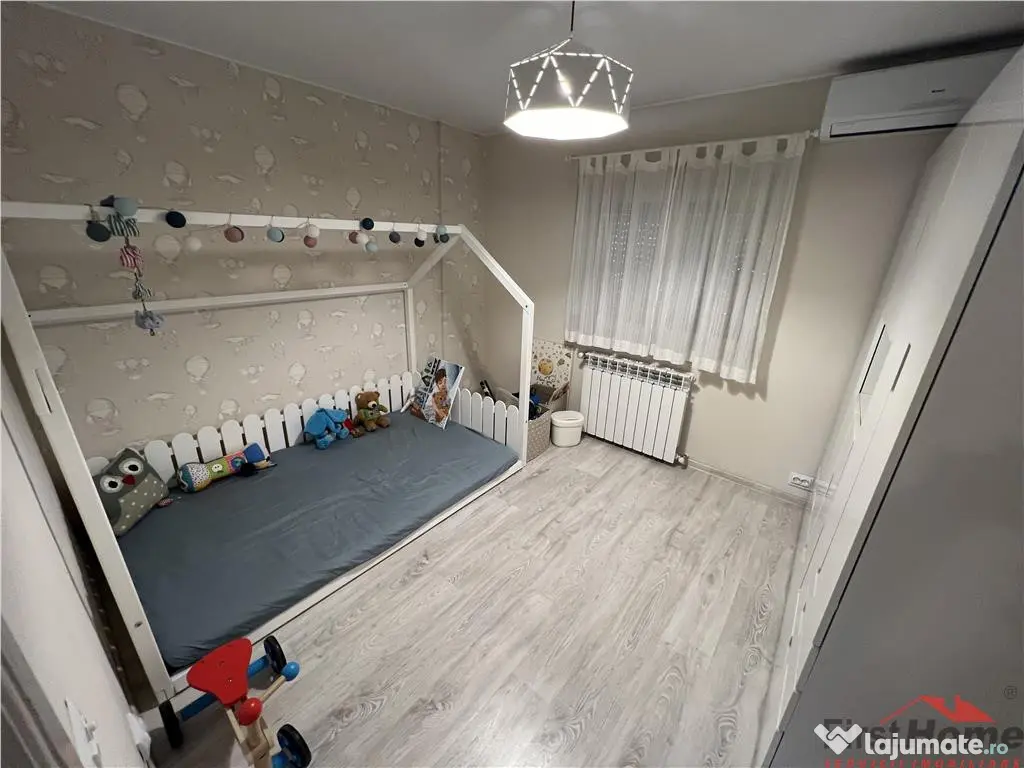 Ap 4 camere,renovat,3 AC, centrala, mobilat si utilat, Petre 