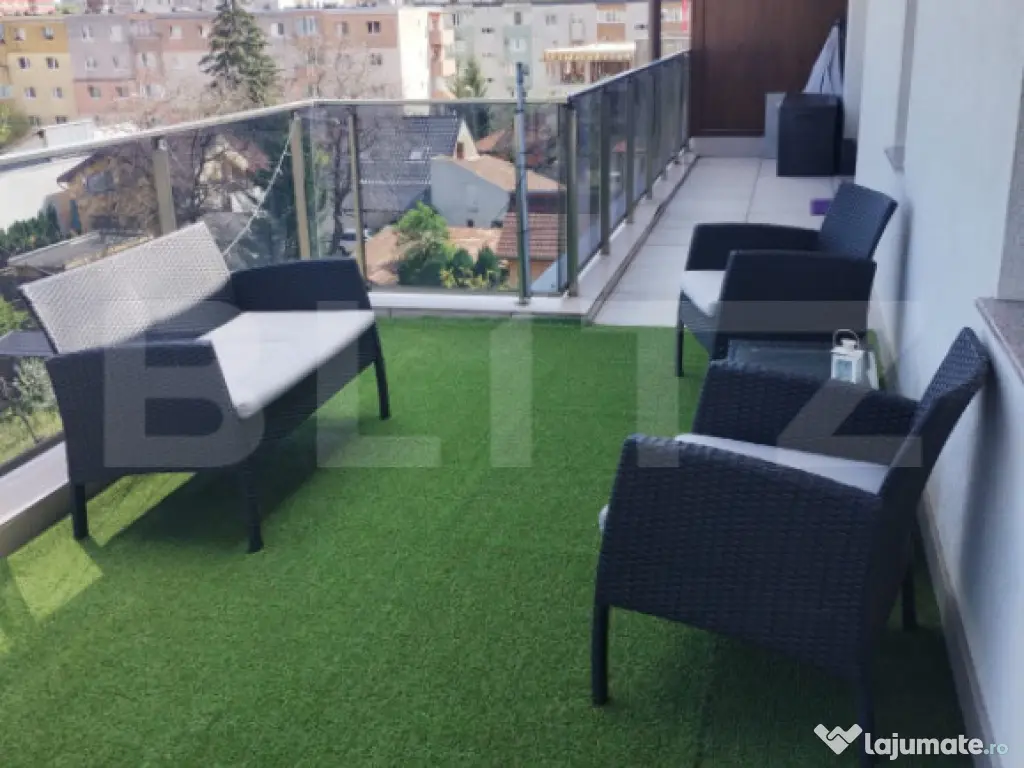 Apartament cu 3 camere, terasa, etaj retras, parcare, bloc n