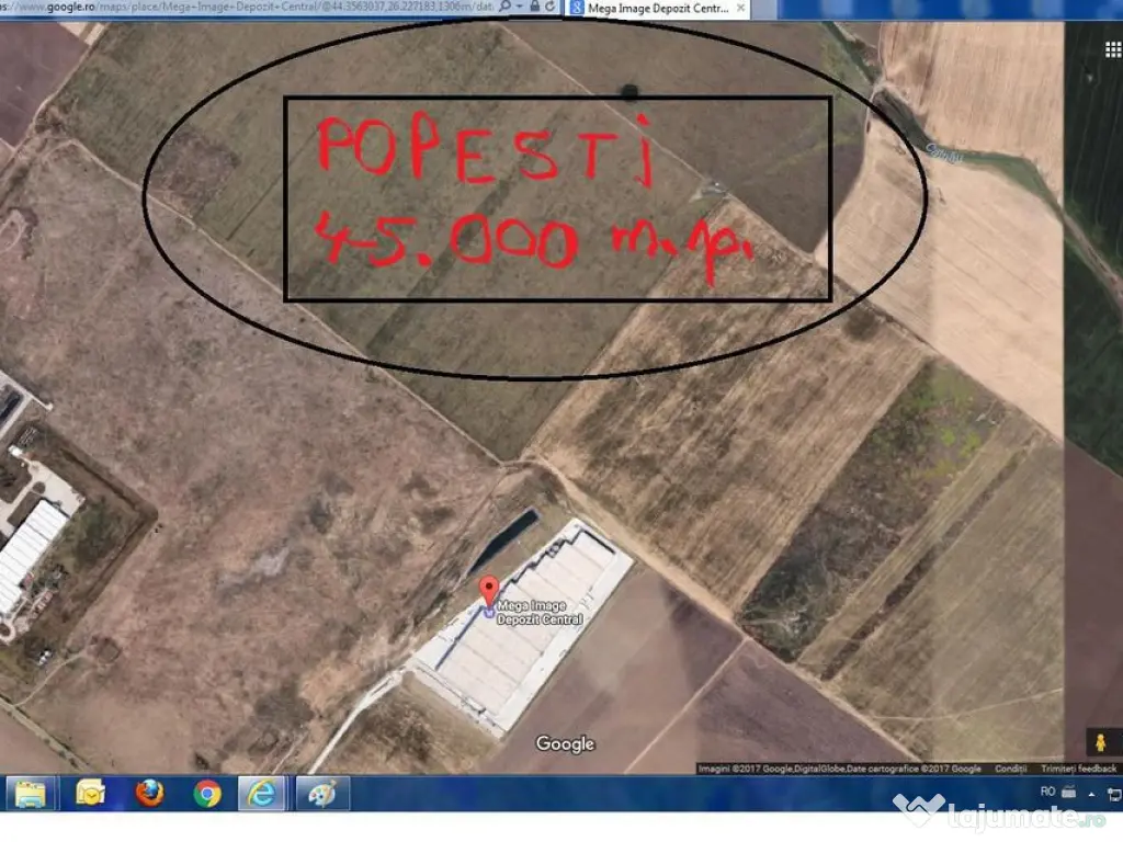 Teren industrial 4,5ha DN4 Popesti Leordeni loturi de 9.0... 