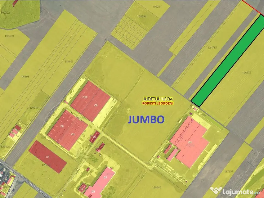 Teren industrial 4,5ha DN4 Popesti Leordeni loturi de 9.0... 