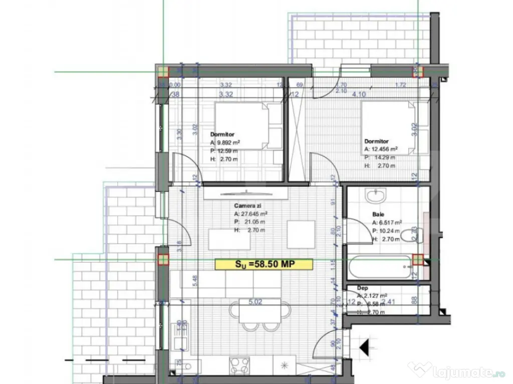 COMISION 0 !! Apartament 3 camere, 59 mp, posibilitate garaj