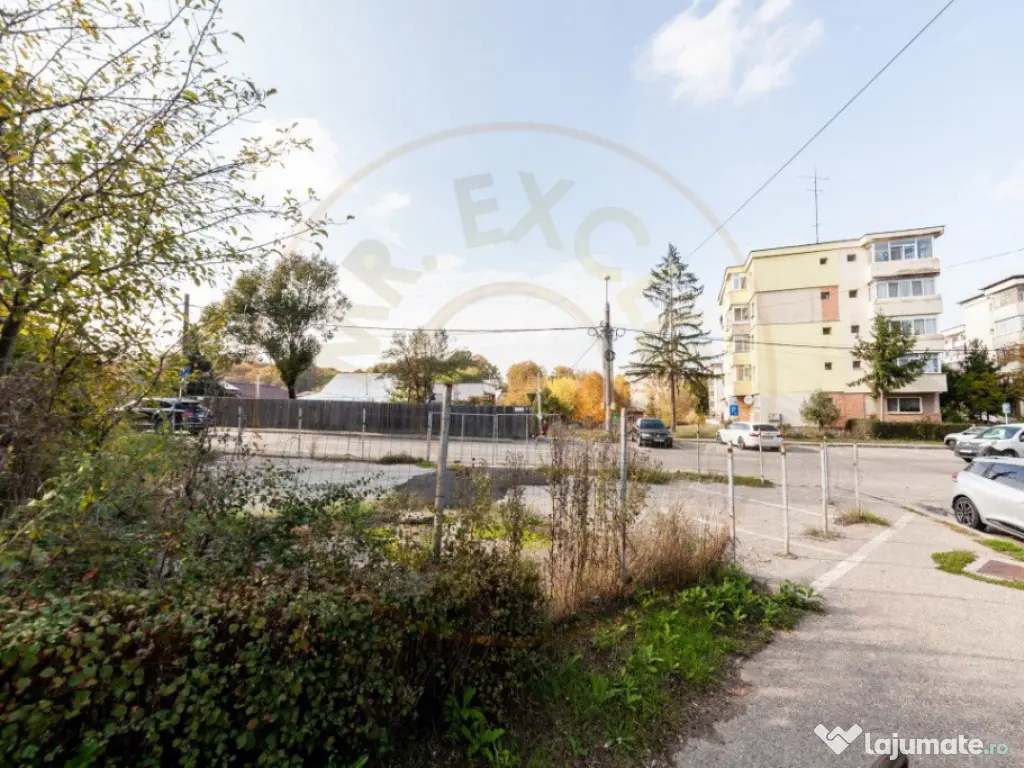 Teren stradal pe colț - Ideal afacere - front stradal mare 