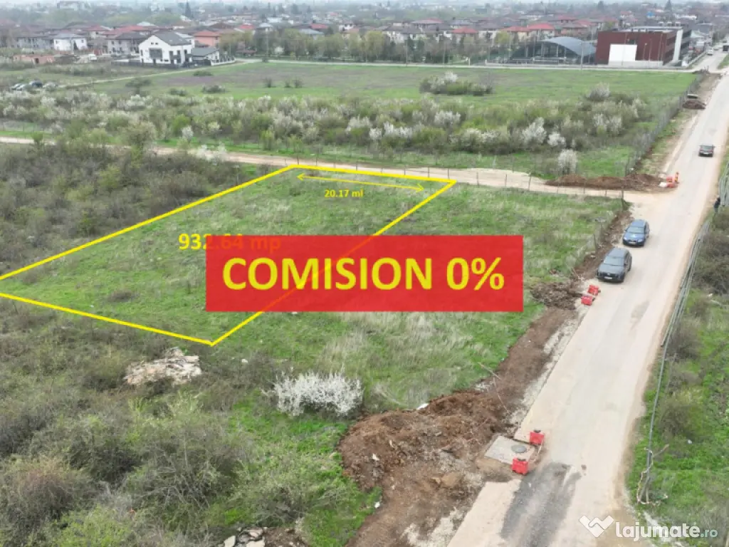 Mogosoaia | Teren intravilan | Suprafata: 932.64 mp cu desch 