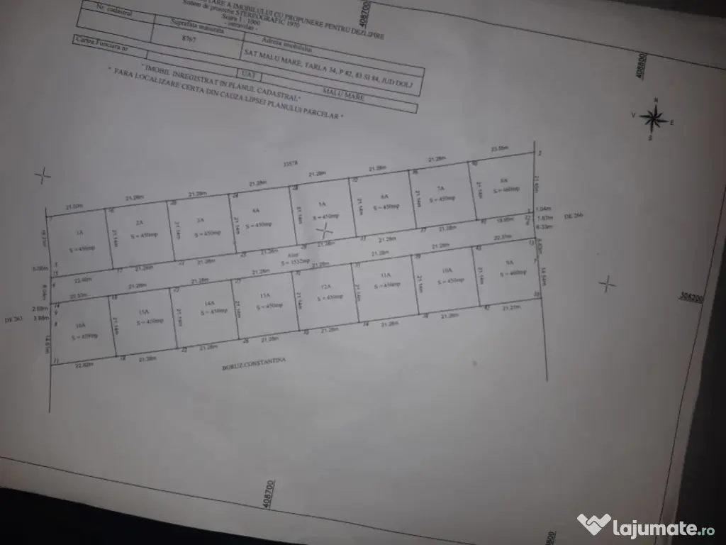 Teren intravilan Malu Mare, 400 mp, vedere panoramica