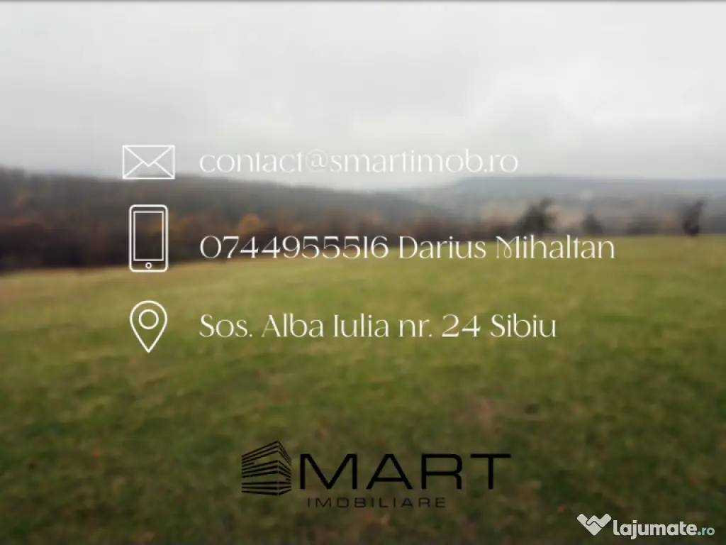 Teren spectaculos 3,5HA zona Cisnadioara