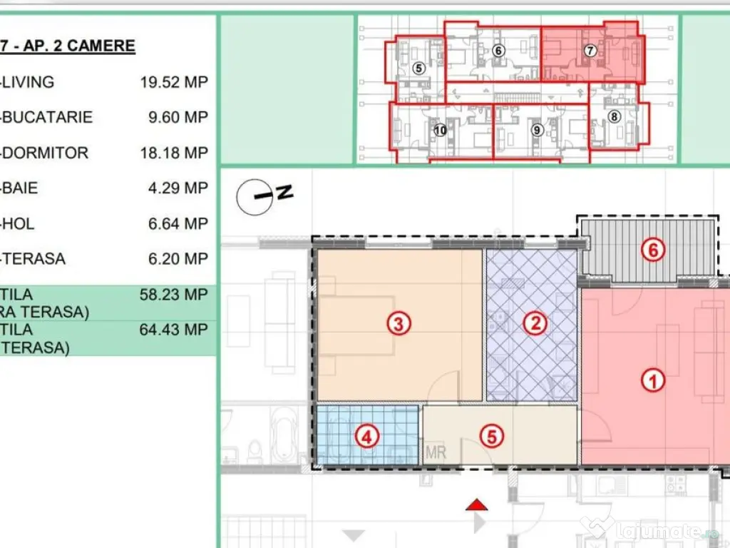 Popesti Primarie 2cam dec,et1,65mp,langaSTB,finalizat,mut...