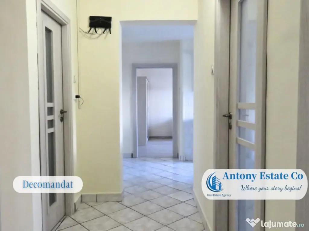 Apartament de inchiriat, 3 camere, decomandat, tip D - Orade 