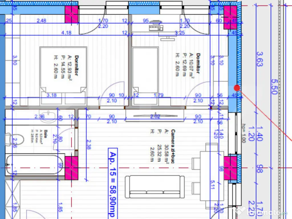 COMISION 0 !! Apartamente 1-3 camere, 37-60 mp, intermediar,