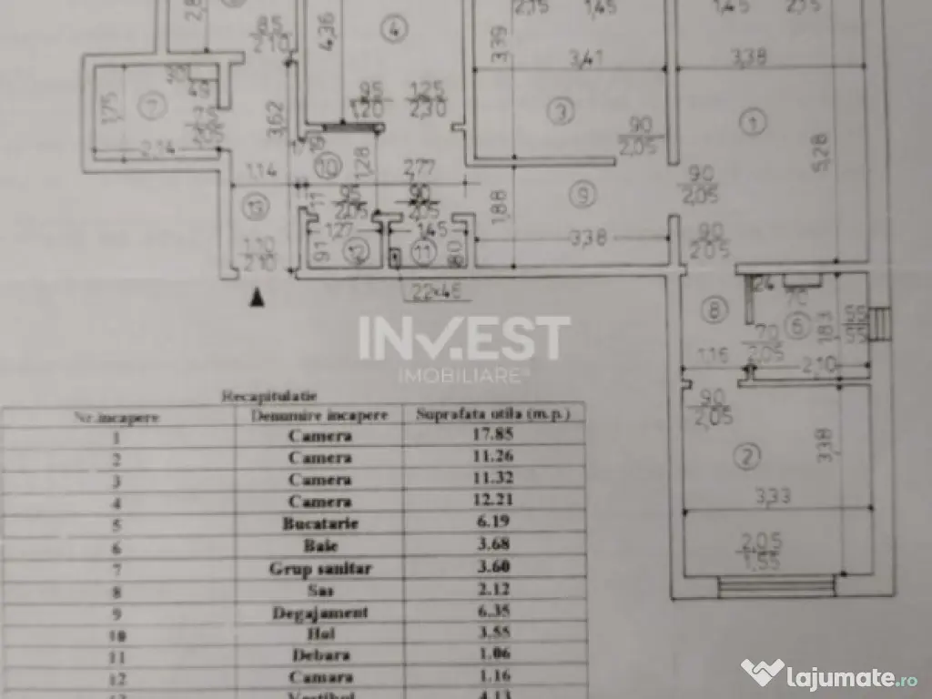 DE VANZARE-APARTAMENT 4 CAMERE-ALEXANDRU CEL BUN 