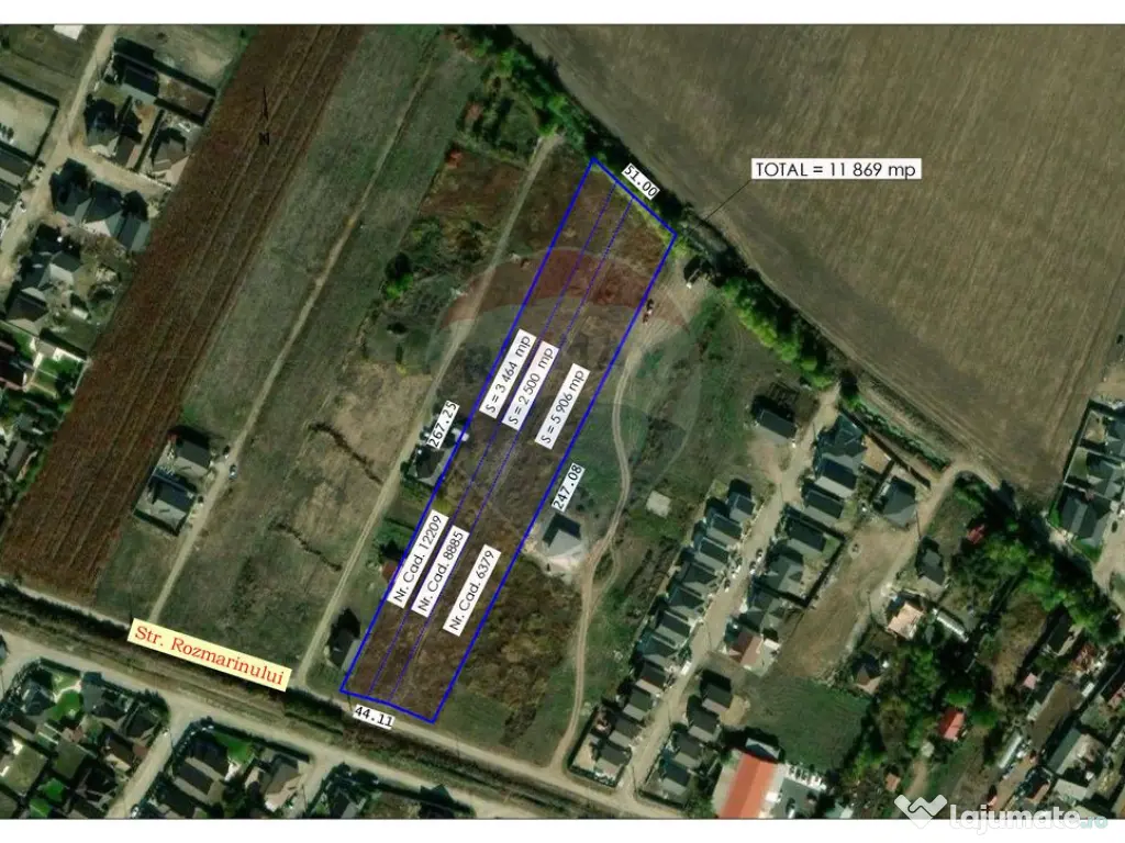 De vânzare Teren 11,870mp în Sântandrei - Posibilitate...