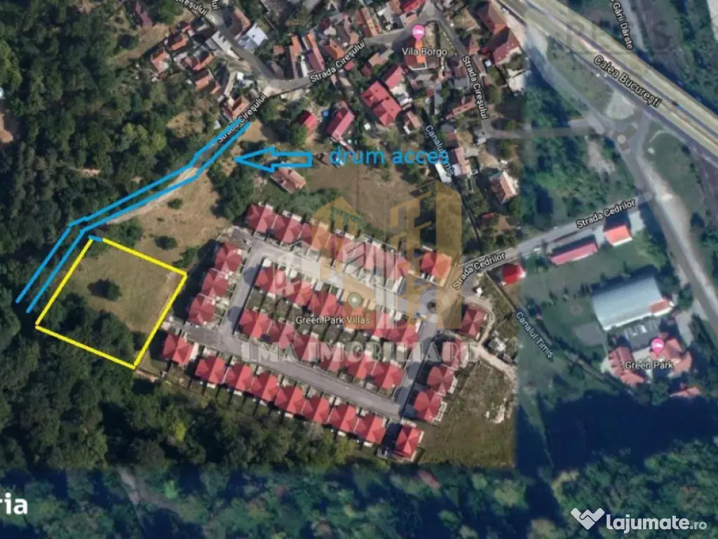 Teren de vanzare 2900 mp Brasov Strada Ciresului 